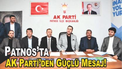AK Parti Patnos’ta İstişareyle Güçleniyor!