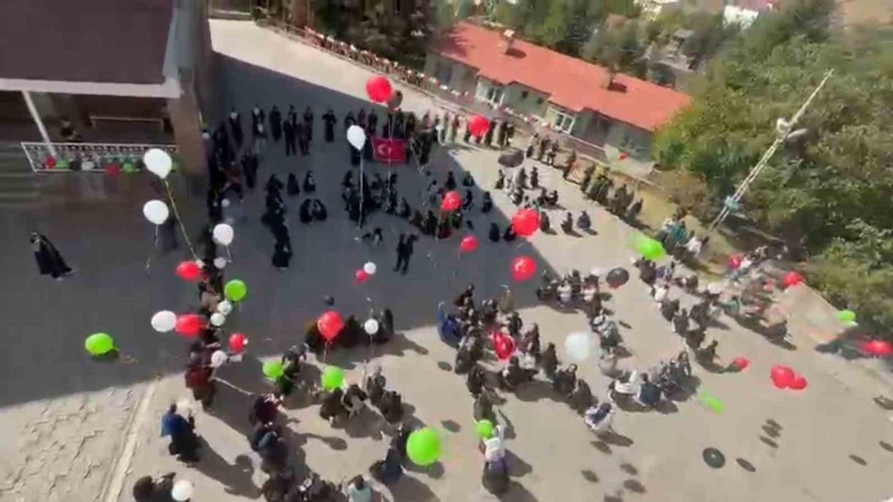 Bitlis’teki okullarda Filistin için farkındalık etkinliği düzenlendi