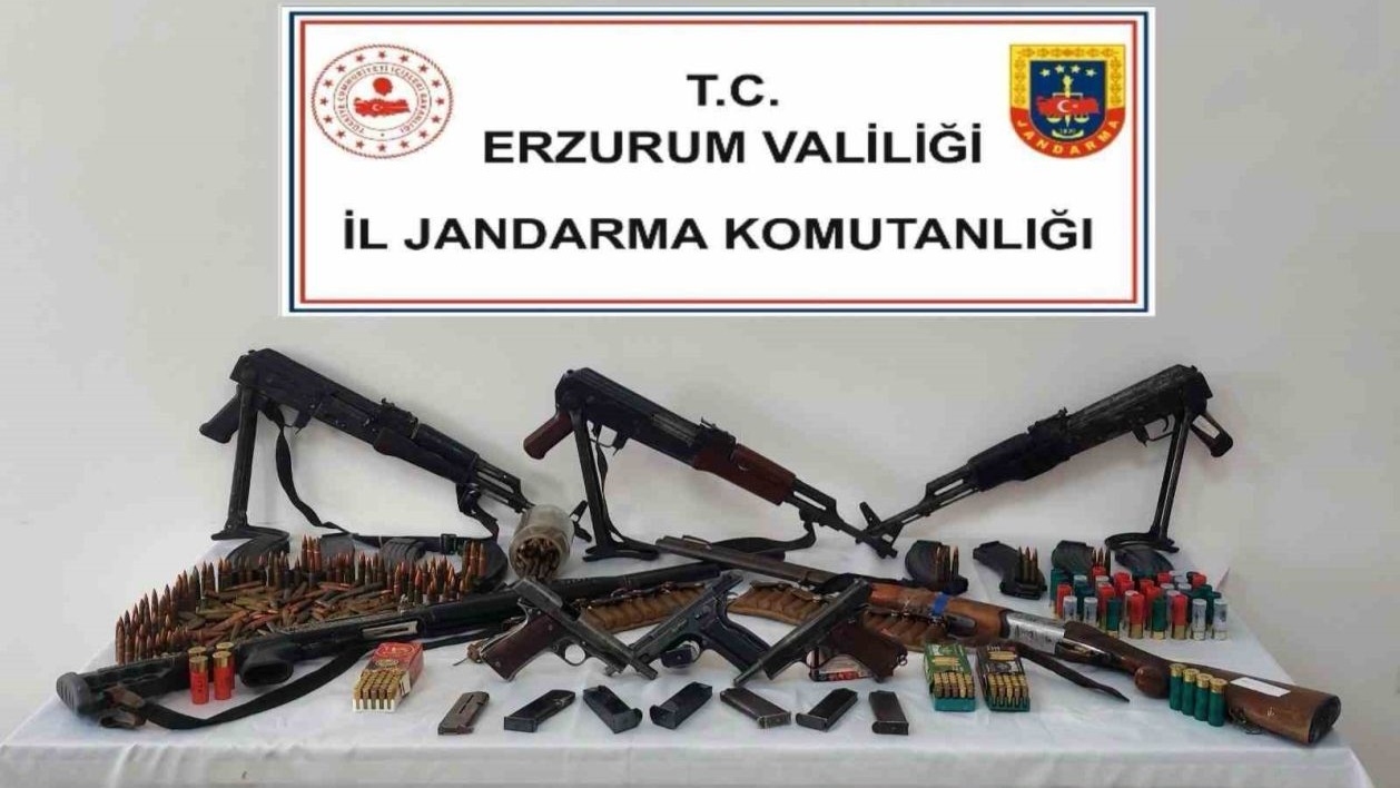 Erzurum İl Jandarma Komutanlığı’ndan silah operasyonu
