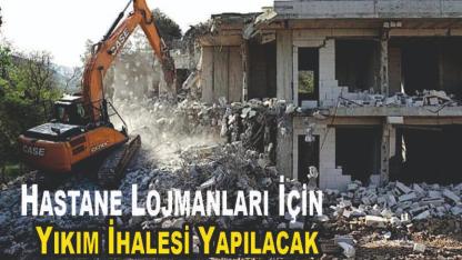 Hamur Devlet Hastanesi Personel Lojmanları Yıkılıyor