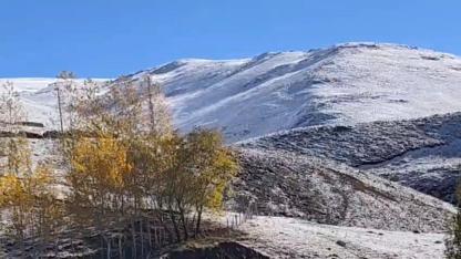 Hamur'da yüksek kesimler beyaza büründü (Videolu Haber)