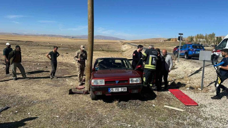 Karayazı’da trafik kazası: 1 yaralı