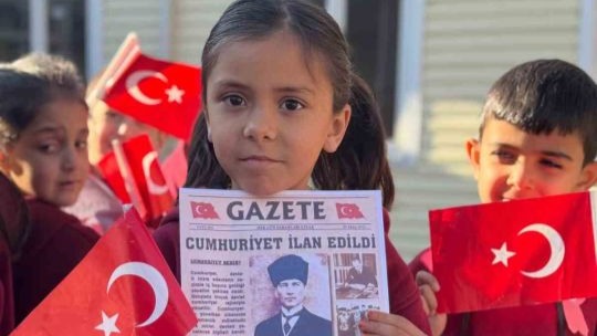 Köy okulları 29 Ekim coşkusuyla doldu