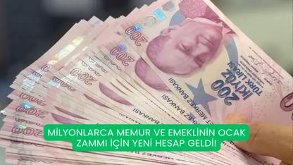 Milyonlarca Memur ve Emeklinin Ocak Zammı İçin Yeni Hesap Geldi!