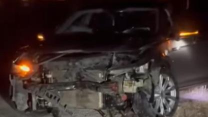 Nişancı Mahallesinde Domuza Çarpan Araç Ağır Hasar Aldı