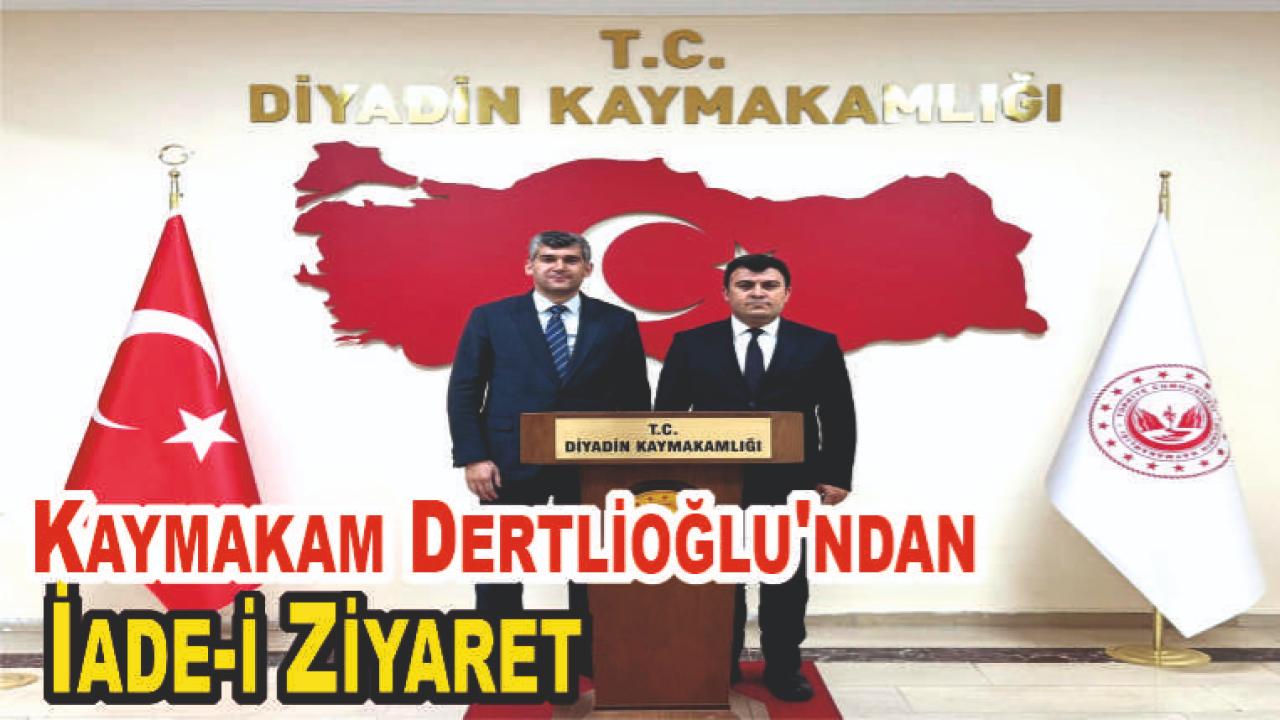 Patnos Kaymakamı Dertlioğlu&#039;ndan Diyadin Kaymakamı Korkusuz&#039;a İade-i Ziyaret