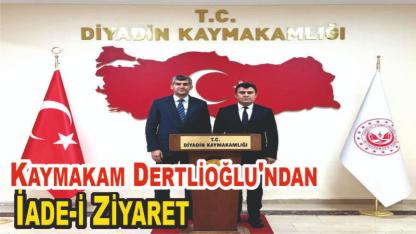 Patnos Kaymakamı Dertlioğlu'ndan Diyadin Kaymakamı Korkusuz'a İade-i Ziyaret