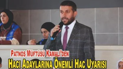 Patnos Müftüsü Abdulvahit Kamali Önemli Hac Uyarısı