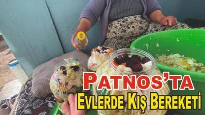 Patnoslu Kadınlardan Kışlık Turşu Mesaisi