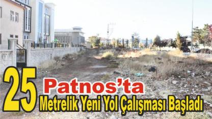 Patnos’ta 25 Metrelik Yeni Yol Çalışması Başladı