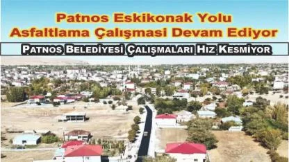 Patnos’ta Asfalt Çalışmaları Sürüyor