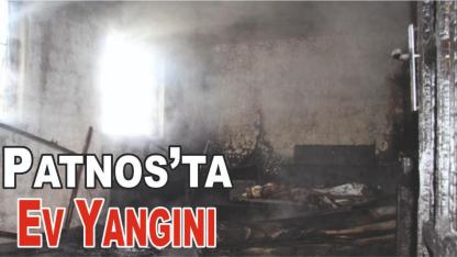 Patnos’ta Ev Yangını
