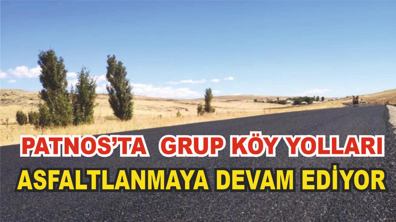 Patnos’ta Köy Yolları Asfaltlanıyor
