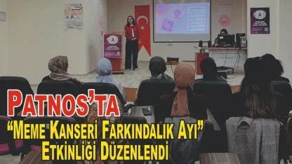 Patnos’ta “Meme Kanseri Farkındalık Ayı” Etkinliği Düzenlendi