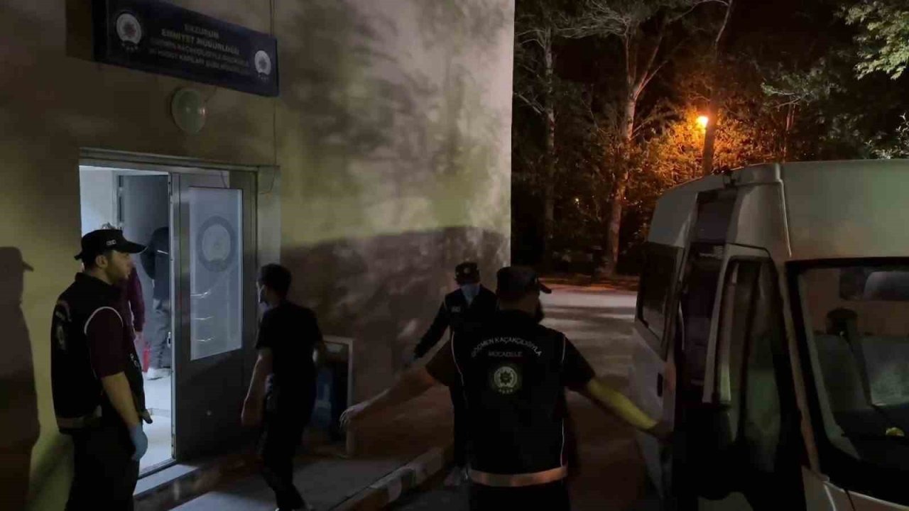 Polis Erzurum’da göçmen kaçakçılığı operasyonu gerçekleştirdi