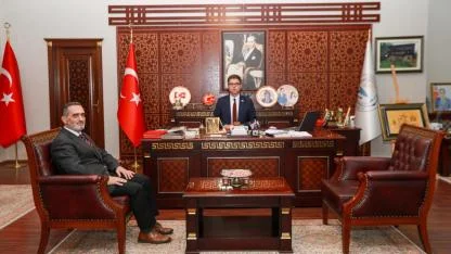 Tekirdağ Kapaklı İlçe Müftüsü olarak atanan Abdullah Bora Kaymakam Karaloğlu'nu Ziyaret Etti