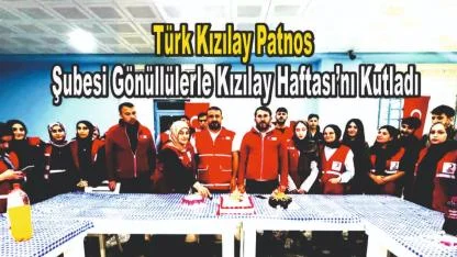 Türk Kızılay Patnos Şubesi Gönüllülerle Kızılay Haftası’nı Kutladı