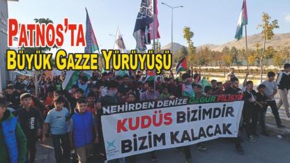 (Videolu Haber) Türkiye Gençlik Vakfı Patnos Şubesi’nden Gazze İçin Yürüyüş
