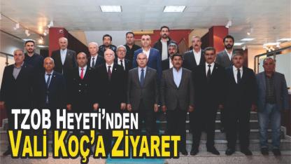 TZOB Heyeti Ağrı Valisi Mustafa Koç’u Ziyaret Etti