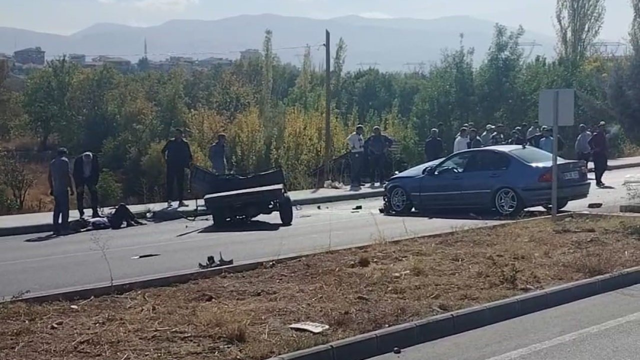Üç aracın karıştığı kazada, 1’i ağır 3 kişi yaralandı