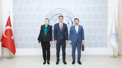 Van Vali Yardımcıları Tuğba Polat ve Hasan Musab Okatan, Erciş Kaymakamı Murat Karaloğlu'nu Ziyaret Etti