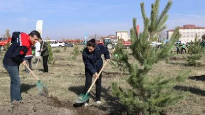 11 Kasım Milli Ağaçlandırma Günü’nde Ağrı Yeşile Büründü