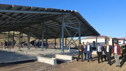 Bitlis Güroymak’ta "Hayvan Pazarı ve Mezbahanesi" projesi devam ediyor