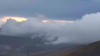 Yüksek kesimlere sis çöktü