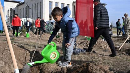 3 bin fidan Erzurum’da toprakla buluştu