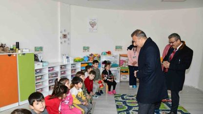 Vali Çiçek, anaokulunu ziyaret etti