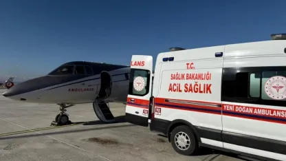 Van’da kalp hastası bebek, uçak ambulansla İstanbul’a sevk edildi