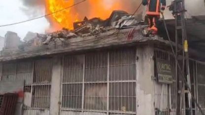 Malatya'da Kaporta atölyesinde yangın