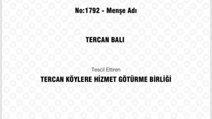 Tercan Balı Erzincan’ın 14. Coğrafi İşaretli ürünü oldu