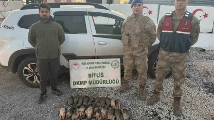 Bitlis’te kota aşımı yapan 5 avcıya 63 bin 680 lira ceza