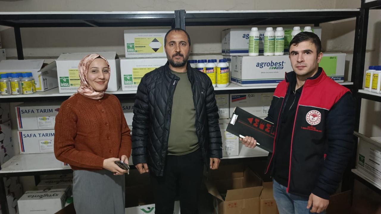 Ağrı’da Bitki Koruma Ürünleri Bayilerine Denetim