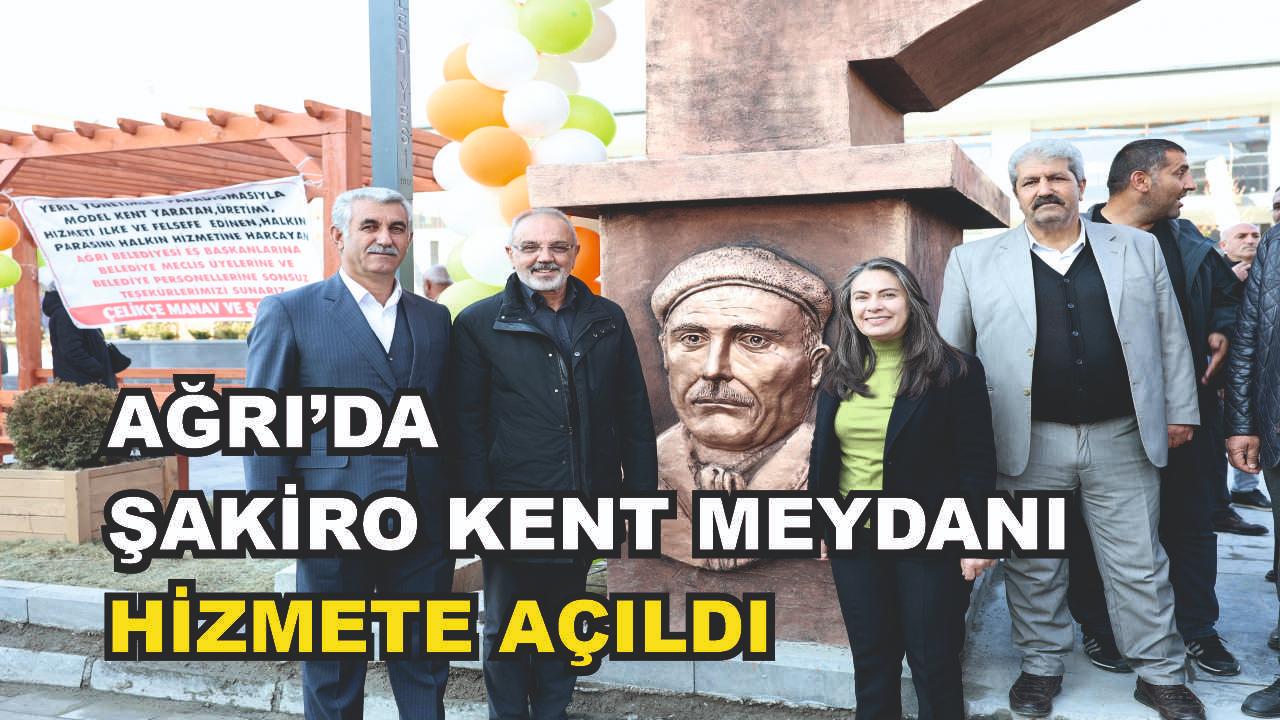 Ağrı’da Dengbej Şakîro Kent Meydanı Hizmete Açıldı