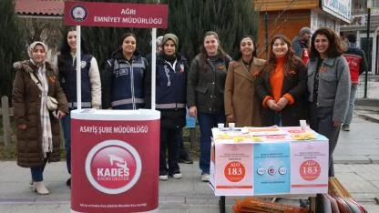 Ağrı’da Kadına Yönelik Şiddete Karşı Farkındalık Yürüyüşü Düzenlendi