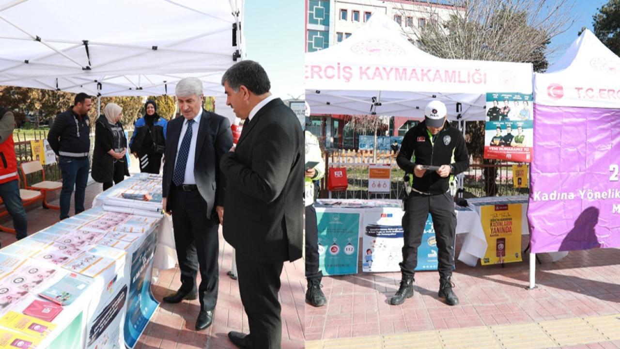 Erciş’te 25 Kasım Kadına Yönelik Şiddete Karşı Mücadele Standı