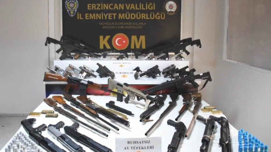 Erzincan merkezli 35 ilde silah ticareti operasyonu: 9 tutuklama