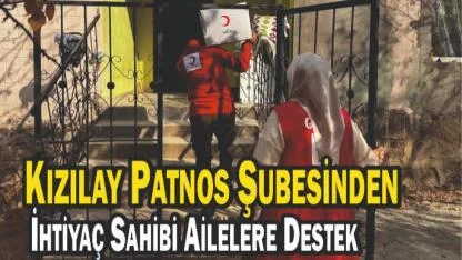 Kızılay Patnos Şubesinden İhtiyaç Sahibi Ailelere Destek