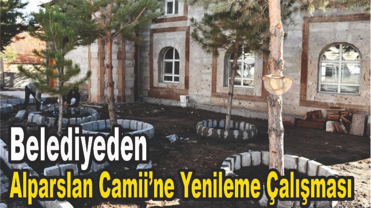 Patnos Alparslan Camii Çevresinde Düzenleme Çalışmaları Tamamlandı