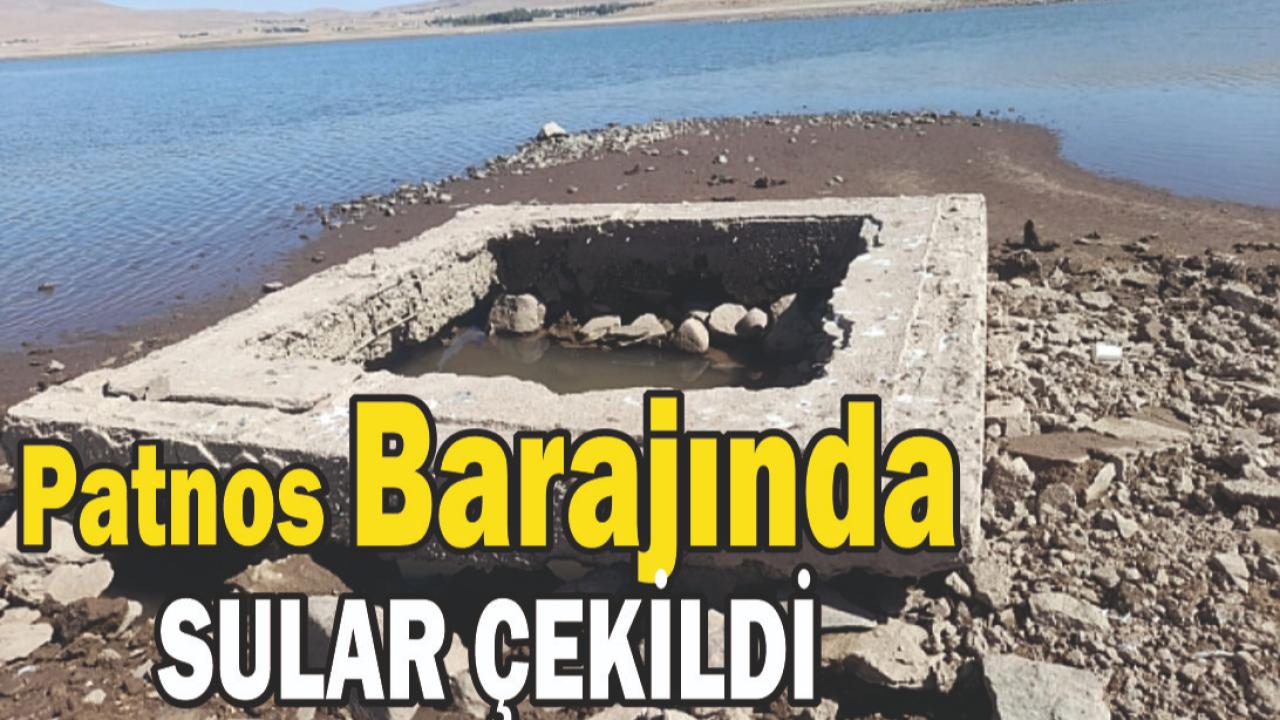 Patnos Barajında Kuraklık Alarmı