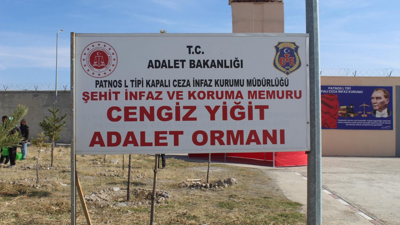 Patnos Cezaevi Yerleşkesinde Fidan Dİkim Etkinliği