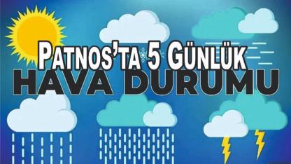 Patnos’ta 5 Günlük Hava Durumu