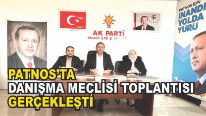 Patnos'ta aylık olağan danışma meclisi toplantısı yapıldı