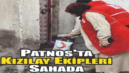 Patnos'ta Kızılay Ekipleri Sahada