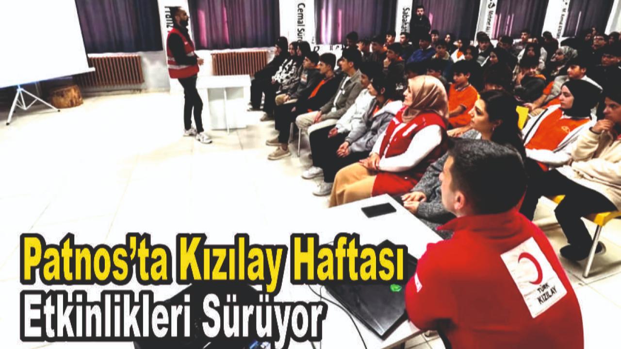 Patnos&#039;ta Kızılay Haftası Seminerleri Devam Ediyor
