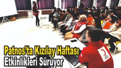 Patnos'ta Kızılay Haftası Seminerleri Devam Ediyor