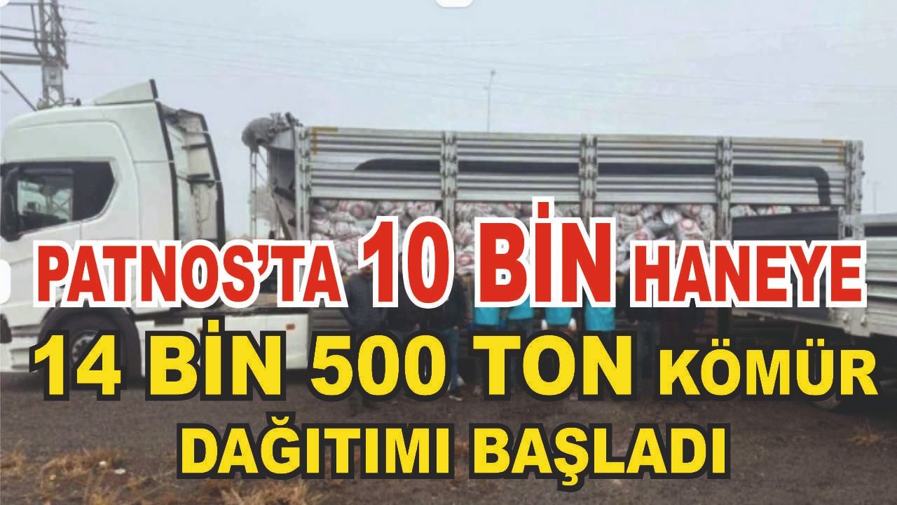 Patnos’ta on bin haneye kömür desteği