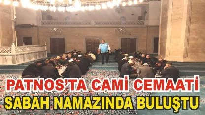 Patnos’ta Sabah Namazı Buluşması Gerçekleşti